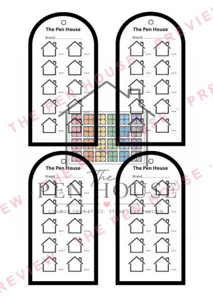 Preview of the printable pen swatch sheet